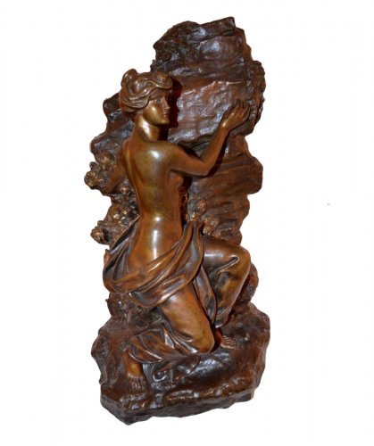 Sculpture en bronze, allégorie de l'éternité